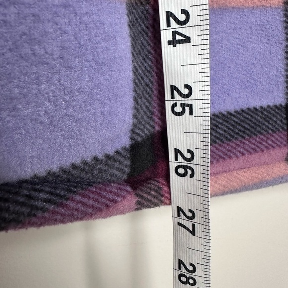 Sage Women's Teddy Jacket - Purple and Pink Plaid - Picture 8 of 8